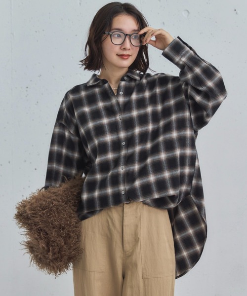 ドゥ アルシーヴ（Doux archives）/オンブレチェックシャツ オンブレチェックシャツ（シャツ/ブラウス）｜DOUX ARCHIVES（ドゥ
