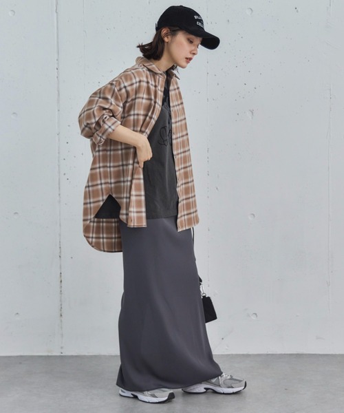 Doux archives（ドゥアルシーヴ）の「オンブレチェックシャツ（シャツ/ブラウス・レディース・ブラウン/ブラック/ブルー・38）」の9枚目の写真