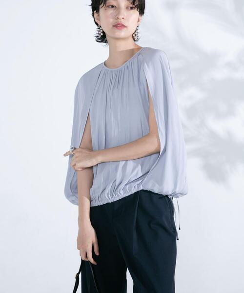 URBAN RESEARCH ROSSO WOMEN（アーバンリサーチ　ロッソ）の「2WAYバルーンブラウス（シャツ/ブラウス・レディース・ブルー系その他/アイボリー/イエロー系その他・FREE）」の2枚目の写真