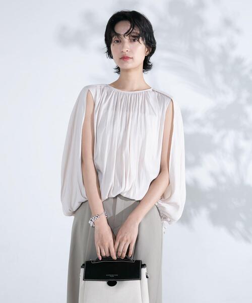 URBAN RESEARCH ROSSO WOMEN（アーバンリサーチ　ロッソ）の「2WAYバルーンブラウス（シャツ/ブラウス・レディース・ブルー系その他/アイボリー/イエロー系その他・FREE）」の10枚目の写真