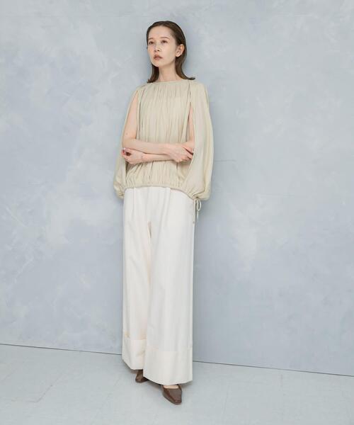 URBAN RESEARCH ROSSO WOMEN（アーバンリサーチ　ロッソ）の「2WAYバルーンブラウス（シャツ/ブラウス・レディース・ブルー系その他/アイボリー/イエロー系その他・FREE）」の22枚目の写真