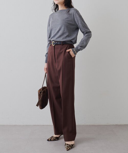 Whim Gazette(ウィムガゼット)の「16Gクルーネックプルオーバー(ニット/セーター・レディース・ライトベージュ/グレー/ブルー系その他・FREE)」の21枚目の写真