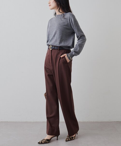 Whim Gazette(ウィムガゼット)の「16Gクルーネックプルオーバー(ニット/セーター・レディース・ライトベージュ/グレー/ブルー系その他・FREE)」の22枚目の写真