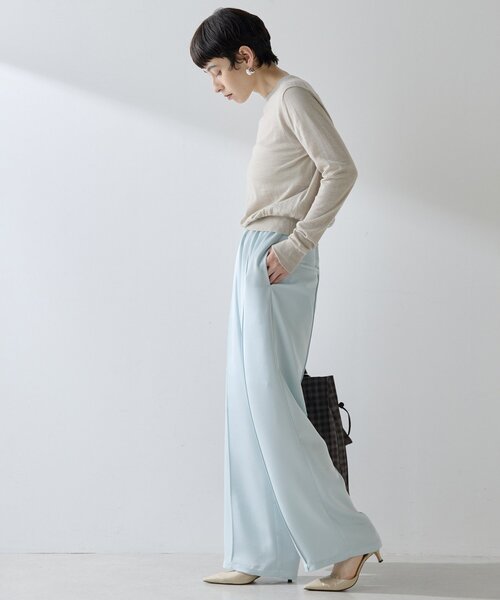 Whim Gazette(ウィムガゼット)の「16Gクルーネックプルオーバー(ニット/セーター・レディース・ライトベージュ/グレー/ブルー系その他・FREE)」の10枚目の写真