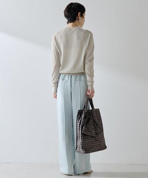 Whim Gazette(ウィムガゼット)の「16Gクルーネックプルオーバー(ニット/セーター・レディース・ライトベージュ/グレー/ブルー系その他・FREE)」の12枚目の写真