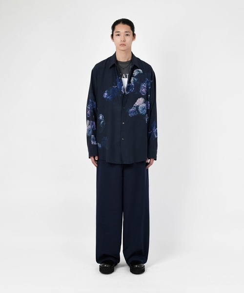 さ*き様 LAD MUSICIAN 25aw BASKET OF ROSES ビ TENCEL BROAD BASKET OF ROSES BIG SHIRT（シャツ/ブラウス