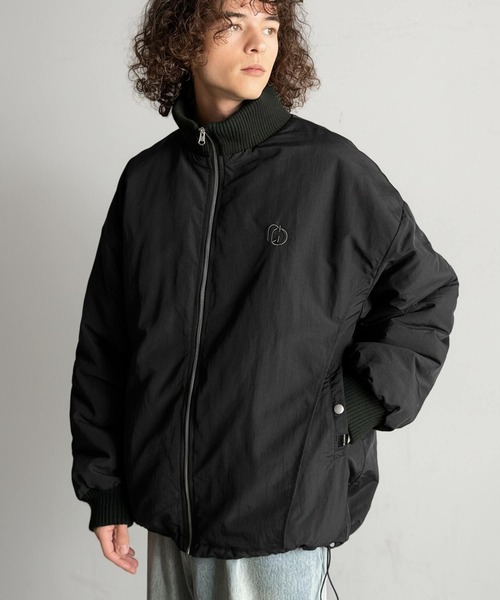 セール】「防寒高機能。」リブハイネック中綿入りモンスターオーバー