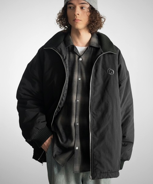 セール】「防寒高機能。」リブハイネック中綿入りモンスターオーバー