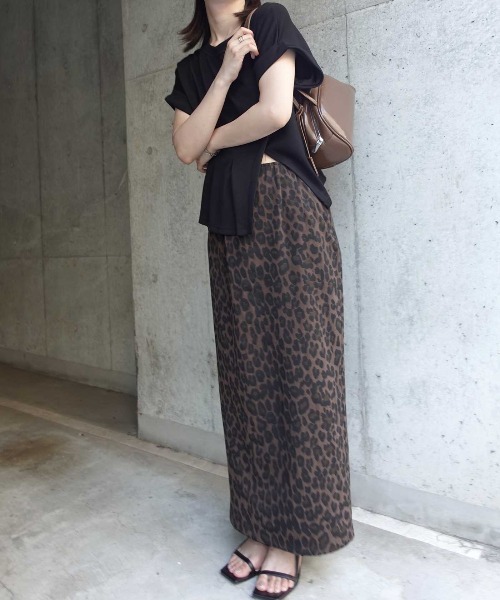 CORNERS by KR（コーナーズバイケーアール）の「【CORNERS by KR】レオパード柄ナロースカート（スカート・レディース・ブラウン・FREE）」の11枚目の写真