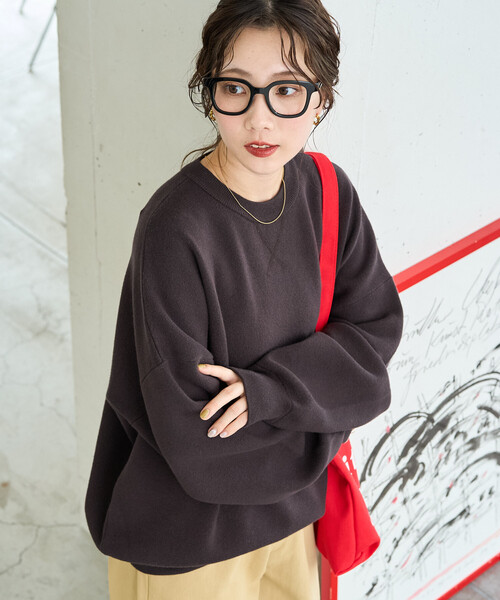 限定展開 スウェット ライク プルオーバー（ニット/セーター