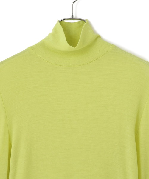 セール】ウォッシャブルウールタートルネックカットオフプルオーバー