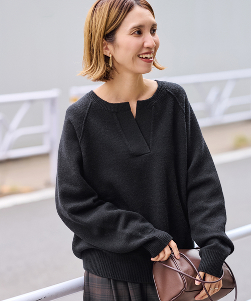 セール】≪追加≫ミドルゲージテンジクヘンリープルオーバー（ニット