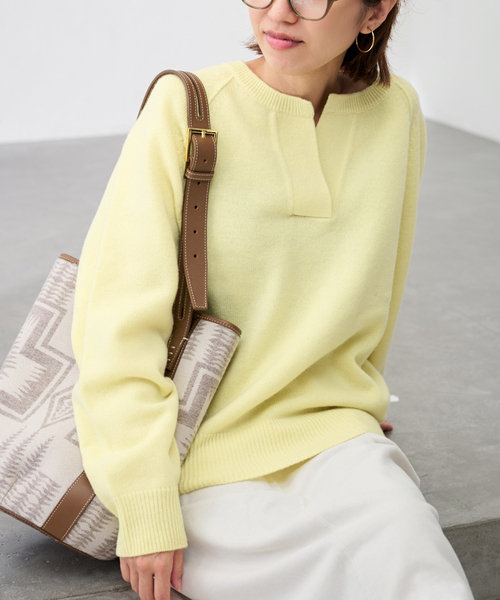 セール】≪追加≫ミドルゲージテンジクヘンリープルオーバー（ニット