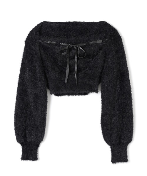 M DOLLY(エムドリー)の「ribbon soffice knit tops / リボンソッフィチェニットトップス(ニット/セーター・レディース・ベージュ/ブラック/グレー・FREE)」の17枚目の写真
