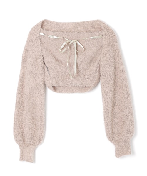 M DOLLY(エムドリー)の「ribbon soffice knit tops / リボンソッフィチェニットトップス(ニット/セーター・レディース・ベージュ/ブラック/グレー・FREE)」の21枚目の写真
