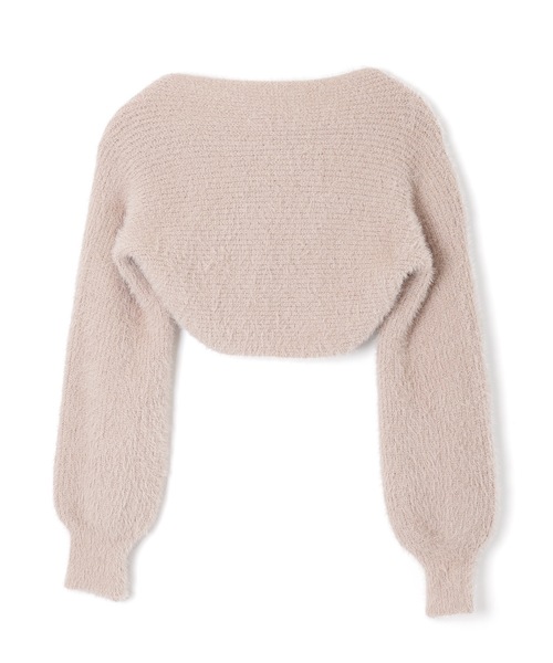 M DOLLY(エムドリー)の「ribbon soffice knit tops / リボンソッフィチェニットトップス(ニット/セーター・レディース・ベージュ/ブラック/グレー・FREE)」の22枚目の写真