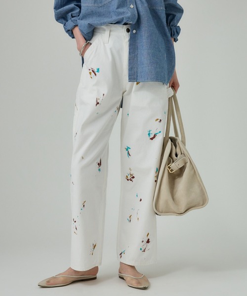 PAYDAY（ペイデイ）の「【PAYDAY】ペイントパンツ（その他パンツ・レディース・ホワイト/ベージュ・36inch/38inch）」の2枚目の写真