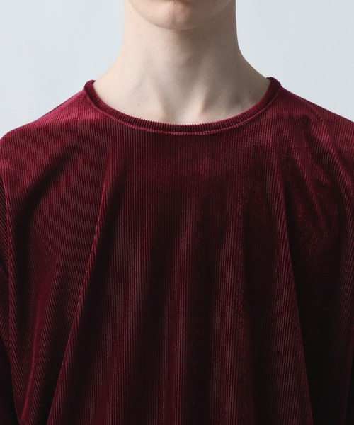 HARE（ハレ）の「ユルネックベロアカットソー(HARE)（Tシャツ/カットソー・メンズ・ブラック/レッド・SMALL/MEDIUM）」の12枚目の写真