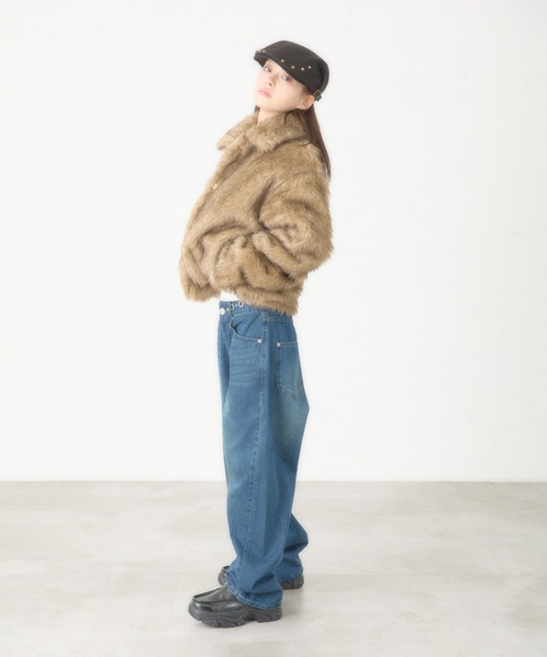 FCMM(エフシーエムエム)の「【日本限定】FAKE FUR COAT / フェイクファーコート(その他アウター・レディース・ブラウン・MEDIUM/SMALL)」の15枚目の写真