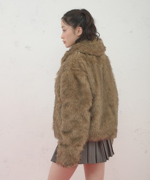 FCMM(エフシーエムエム)の「【日本限定】FAKE FUR COAT / フェイクファーコート(その他アウター・レディース・ブラウン・MEDIUM/SMALL)」の21枚目の写真