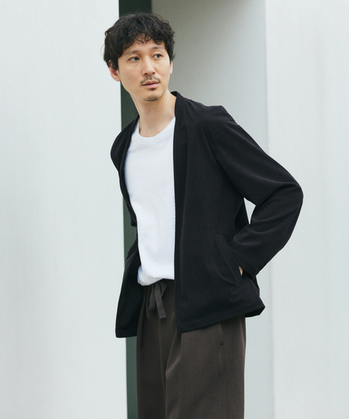 JOURNAL STANDARD(ジャーナルスタンダード)の「TRICOT CORD カーディガン ジャケット / セットアップ対応(カーディガン/ボレロ・メンズ・チャコールグレー/ブラック/チョコ/ダークブルー・SMALL/MEDIUM/LARGE)」の6枚目の写真