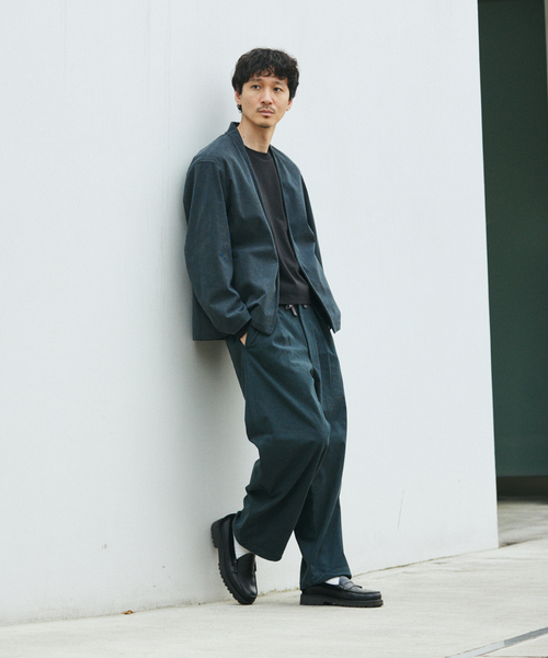 JOURNAL STANDARD(ジャーナルスタンダード)の「TRICOT CORD カーディガン ジャケット / セットアップ対応(カーディガン/ボレロ・メンズ・チャコールグレー/ブラック/チョコ/ダークブルー・SMALL/MEDIUM/LARGE)」の9枚目の写真