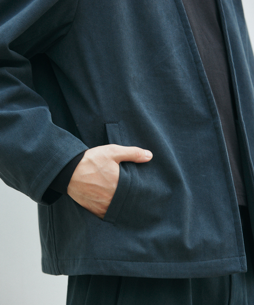 JOURNAL STANDARD(ジャーナルスタンダード)の「TRICOT CORD カーディガン ジャケット / セットアップ対応(カーディガン/ボレロ・メンズ・チャコールグレー/ブラック/チョコ/ダークブルー・SMALL/MEDIUM/LARGE)」の5枚目の写真