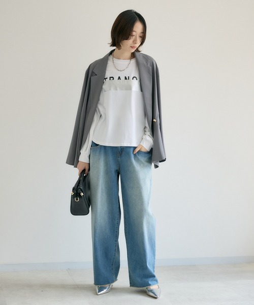 Paradise Picnic(パラダイスピクニック)の「CYAN ドレープPKサイドタックデニム(デニムパンツ・レディース・グレー/ブルー・SMALL/MEDIUM)」の20枚目の写真