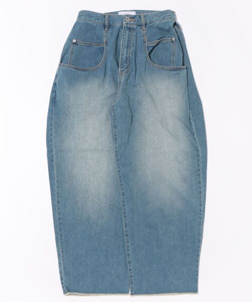Paradise Picnic(パラダイスピクニック)の「CYAN ドレープPKサイドタックデニム(デニムパンツ・レディース・グレー/ブルー・SMALL/MEDIUM)」の19枚目の写真