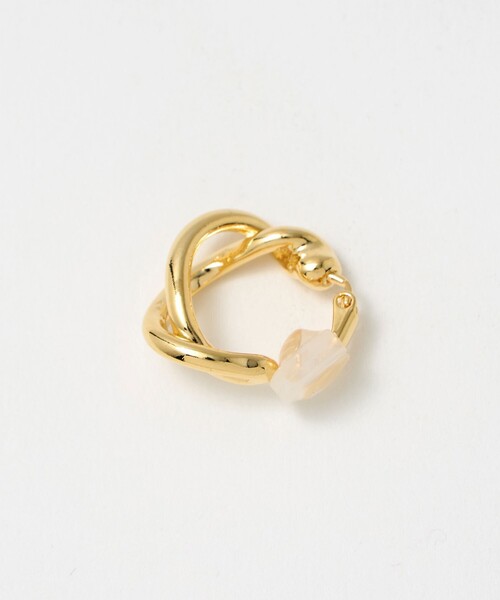 green label relaxing（グリーンレーベルリラクシング）の「ツイストフープ イヤリング 2（イヤリング・レディース・ゴールド/シルバー・FREE）」の10枚目の写真