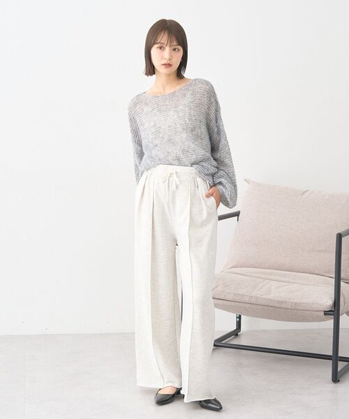 earth music&ecology（アースミュージックアンドエコロジー）の「ふんわりシアープルオーバー（Tシャツ/カットソー・レディース・グレー/ブラック/アイボリー/レッド・FREE）」の22枚目の写真