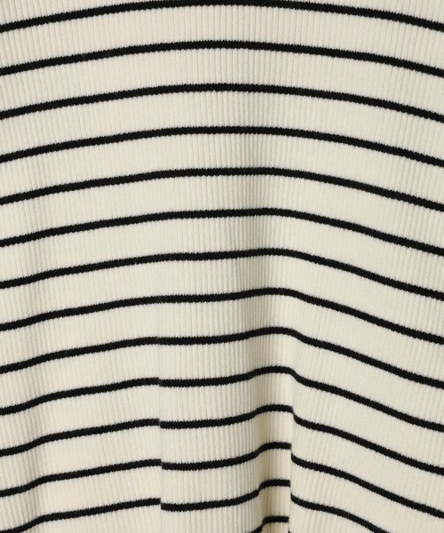 LEPSIM（レプシィム）の「12ゲージハイネックリブプルオーバー2　582379（ニット/セーター・レディース・オフホワイト/チャコールグレー/レッド/ブラック/ホワイト×ブラック・FREE）」の13枚目の写真