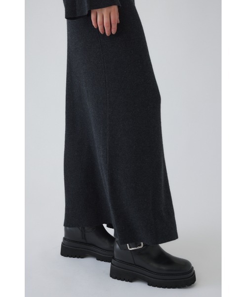 RIM.ARK(リムアーク)の「Long high collar knit dress ロングハイカラーニットドレス(ドレス・レディース・ブラウン/ブラック/チャコールグレー・36/38)」の17枚目の写真