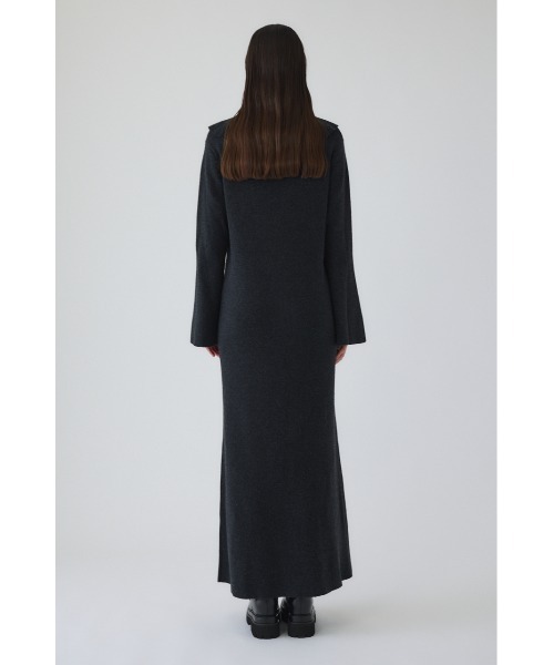 RIM.ARK(リムアーク)の「Long high collar knit dress ロングハイカラーニットドレス(ドレス・レディース・ブラウン/ブラック/チャコールグレー・36/38)」の11枚目の写真