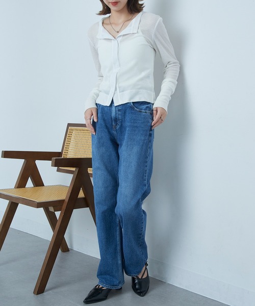 RED CARD TOKYO(レッドカード)の「【RED CARD】One-Day Midrise(デニムパンツ・レディース・ダークブルー/ブルー/ブラック・25inch/24inch/23inch/22inch)」の7枚目の写真
