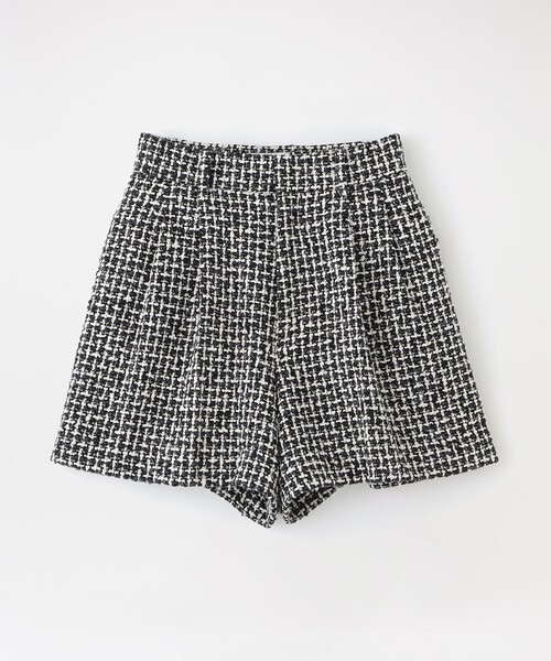 LOVELESS(ラブレス)の「ツイードタックショートパンツ(その他パンツ・レディース・チャコールグレー・34/36)」の1枚目の写真