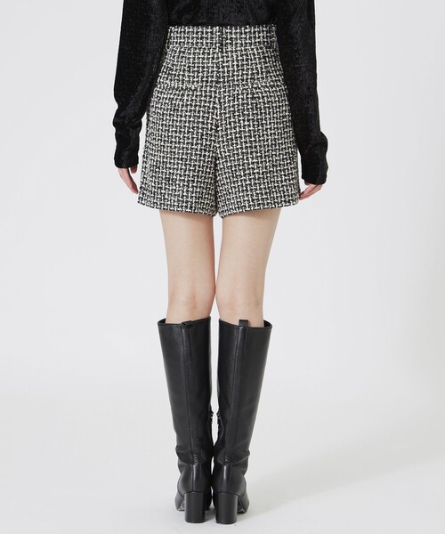 LOVELESS(ラブレス)の「ツイードタックショートパンツ(その他パンツ・レディース・チャコールグレー・34/36)」の7枚目の写真