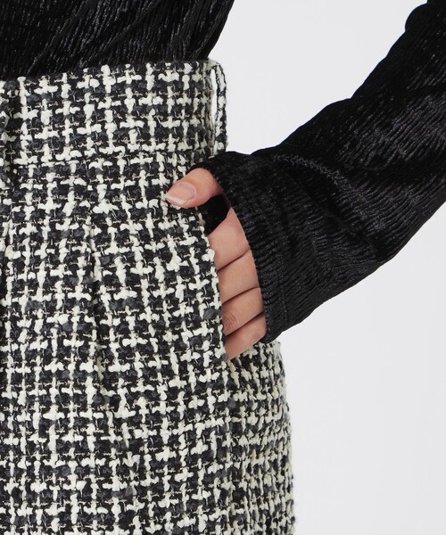 LOVELESS(ラブレス)の「ツイードタックショートパンツ(その他パンツ・レディース・チャコールグレー・34/36)」の8枚目の写真