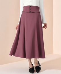 パイピングコルセットベルトAラインスカート