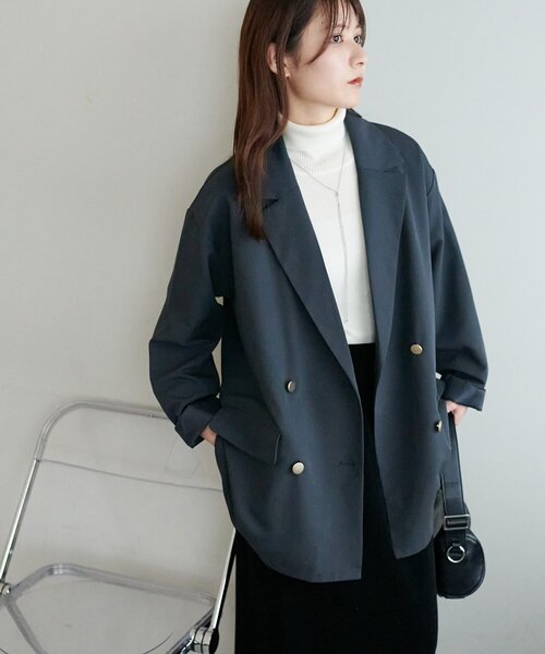 金釦テーラージャケット セール】【WEB限定】金ボタンWテーラージャケット（テーラード