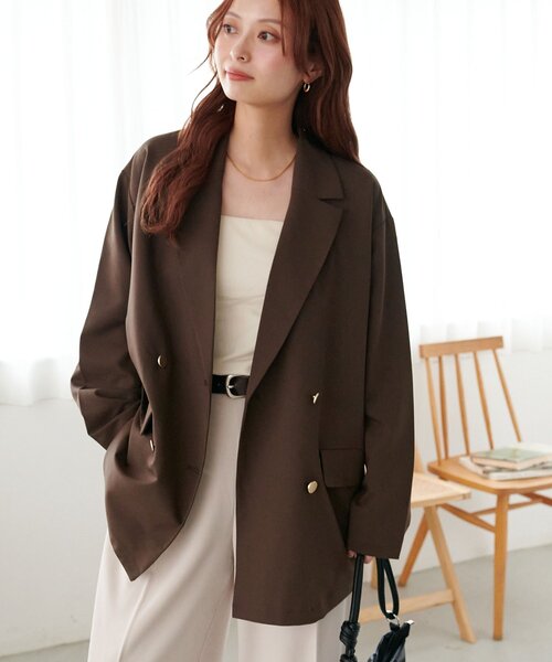 セール】【WEB限定】金ボタンWテーラージャケット（テーラード