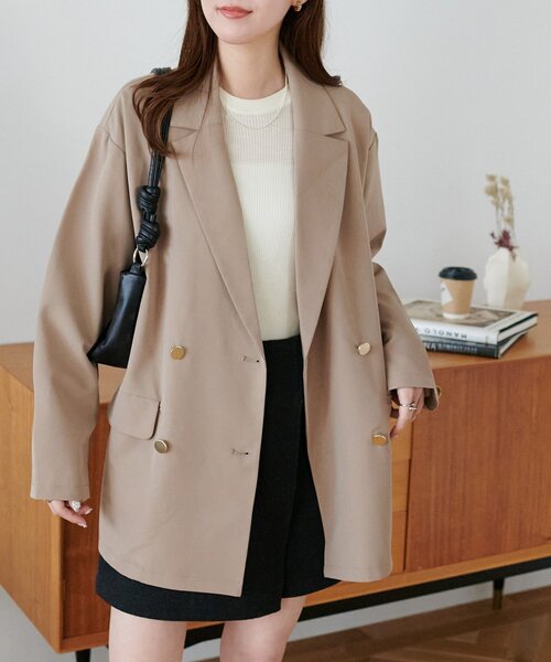 セール】【WEB限定】金ボタンWテーラージャケット（テーラード