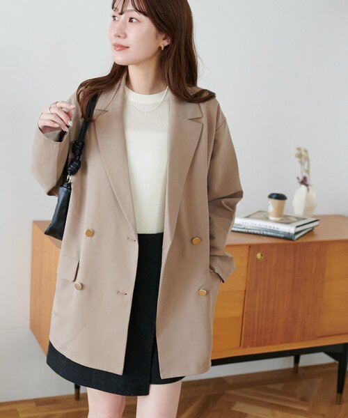 セール】【WEB限定】金ボタンWテーラージャケット（テーラード