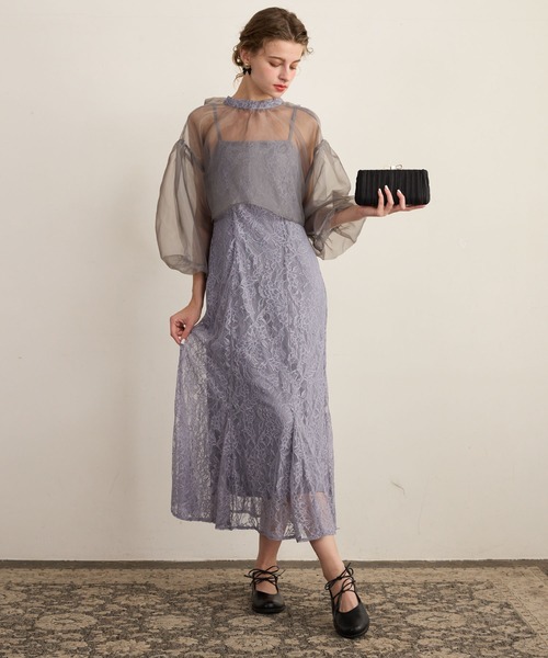 BONLECILL noir】2wayビッグリボンシアーボレロ＆レースマーメイド