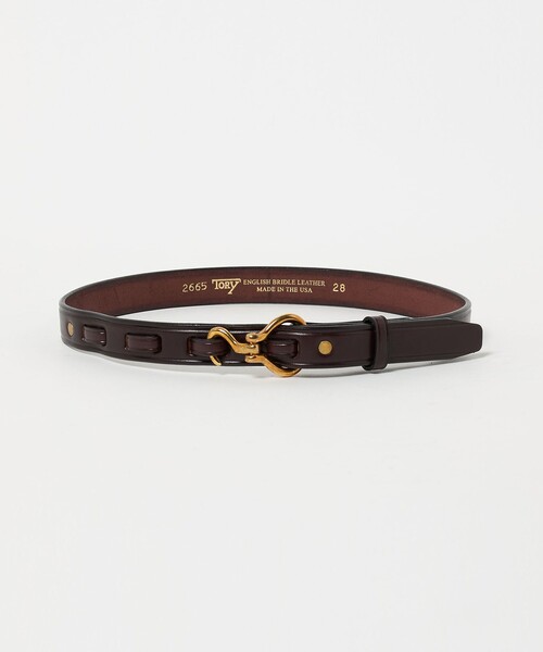 Steven Alan（スティーブンアラン）の「＜TORY LEATHER＞MINI HOOF PICK BELT/ベルト（ベルト・レディース・ブラック/ブラウン系・28）」の2枚目の写真