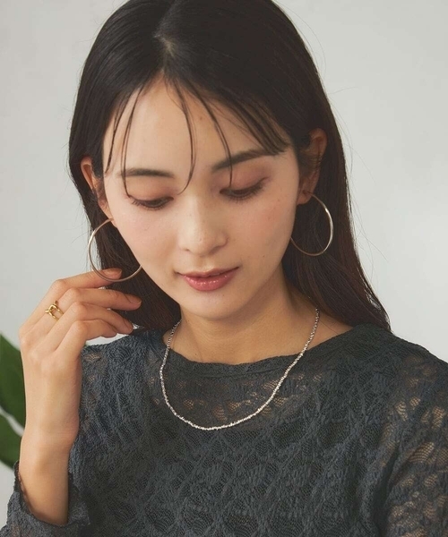 a.v.v(アーヴェヴェ)の「ヘマタイトコンビネックレス(ネックレス・レディース・ゴールド/シルバー・38)」の2枚目の写真