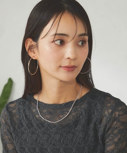 a.v.v(アーヴェヴェ)の「ヘマタイトコンビネックレス(ネックレス・レディース・ゴールド/シルバー・38)」の4枚目の写真