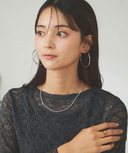a.v.v(アーヴェヴェ)の「ヘマタイトコンビネックレス(ネックレス・レディース・ゴールド/シルバー・38)」の5枚目の写真