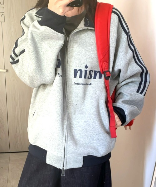 ラインスウェットトラックジャケット（スウェット）｜Vipoa（ヴィポア