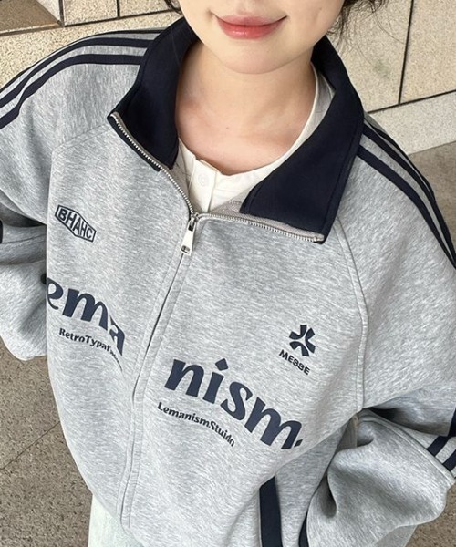 ラインスウェットトラックジャケット（スウェット）｜Vipoa（ヴィポア